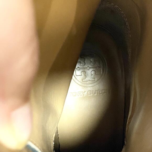 Tory Burch Kira 70MM Calf Leather Booties Boots 6 Black Block Heel With Dust Bag - Picture 5 of 16